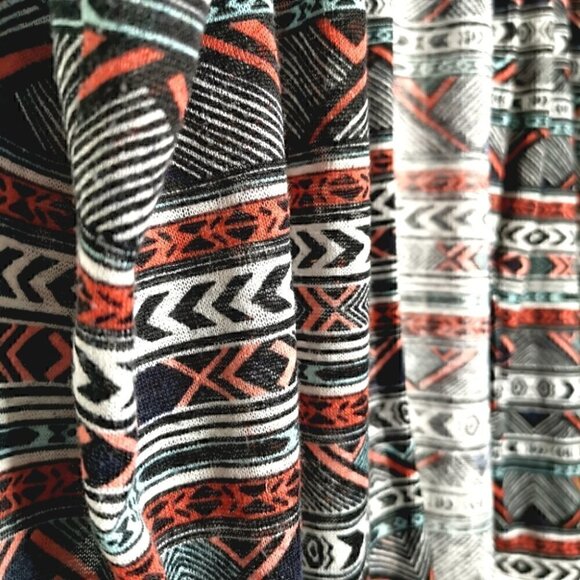 EUC Torrid Women's 1X Geo Print Hacci Knit Dolman Boho Cardigan Lightweight Top - Picture 5 of 13